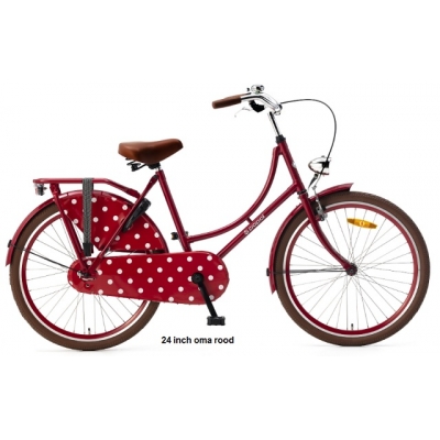 Popal 24 inch oma fiets,Red 